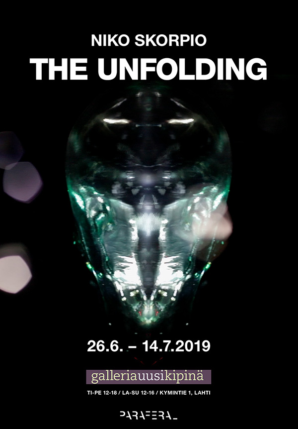 Niko Skorpio – The Unfolding @ Galleria Uusi Kipinä – Poster